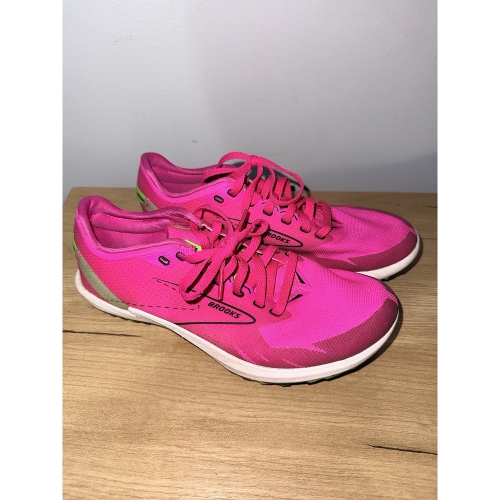Brooks Draft XC Spikeless Racing Flats Running Cross Country Size 6‎ Pink Q